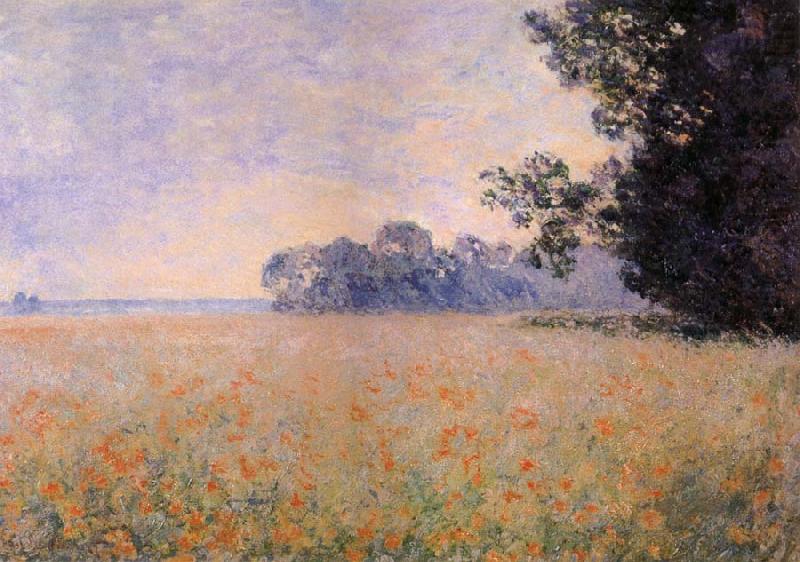 Oat and Poppy Field, Claude Monet